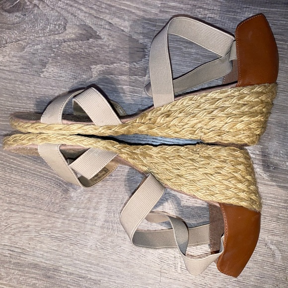 Ralph Lauren Courtney espadrilles wedge sandals size 8.5 - Picture 3 of 7